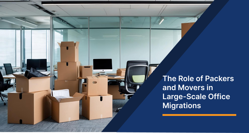 The Role of Packers and Movers in Large-Scale Office Migrations